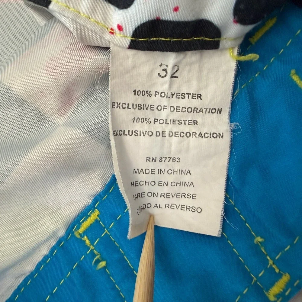 Gotcha Size 32 Checkerboard Board Shorts